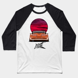 toyota supra a80 lowered orange Baseball T-Shirt